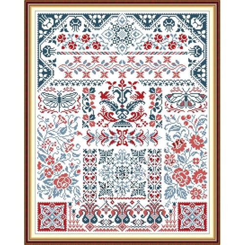 Image of JOYSEWING Counted Cross Stitch Stamped Kits 11CT Totem Classic Series Embroidery for Beginners DIY Easy Arts Craft Home Decor - (Patterned Totem (11CT) 21.65 x26.38 inches)