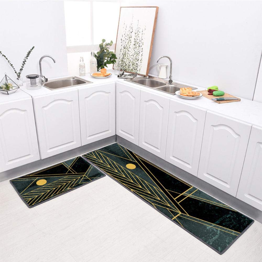 Alfombra cocina antideslizante de tira larga 60x200cm tapete resistente para puerta de baño