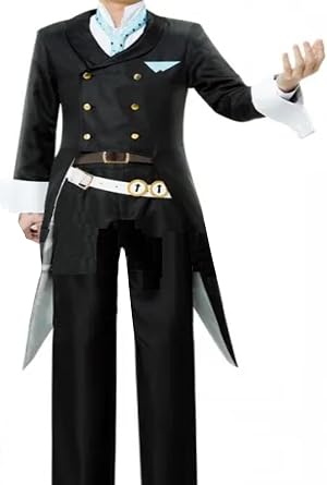 Anime Mens Cosplay Suit Halloween Cloak Coat Pants Shirt TailCoat Whole Set Costume