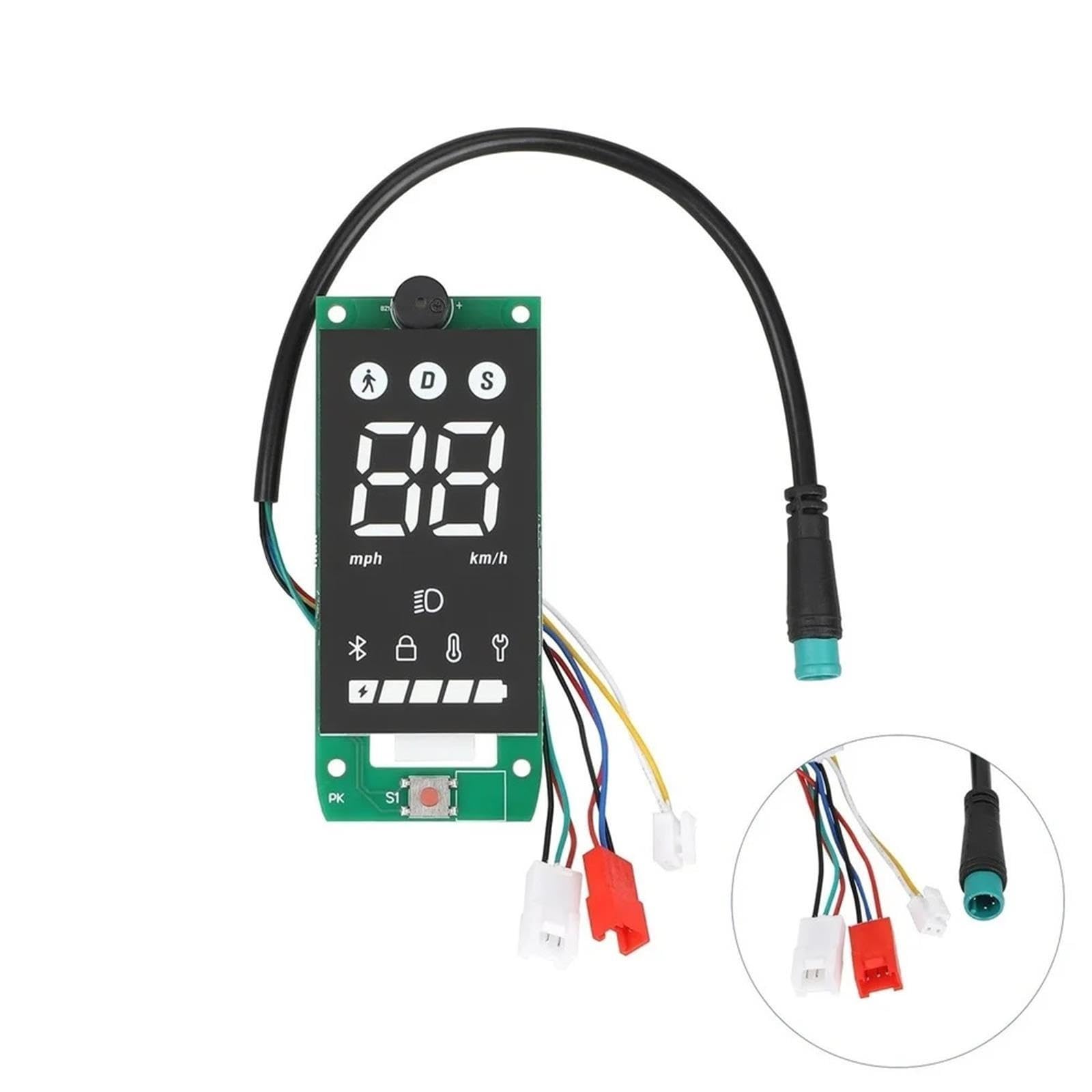 /Scooter/Tablero/Panel de Control de Interruptor de Pantalla for velocímetro de Scooter eléctrico for 4LITE Gen 2 for Pieza de Repuesto ABS for mph KM/H