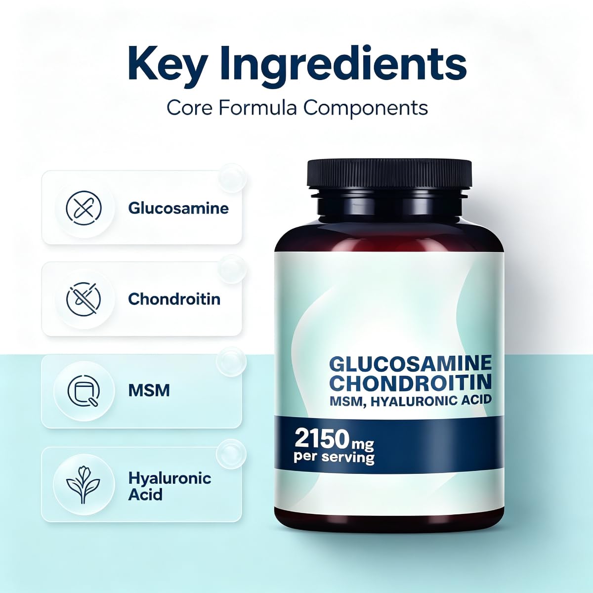La glucosamina condroitina‑Supporta flessibilità articolare uso quotidiano