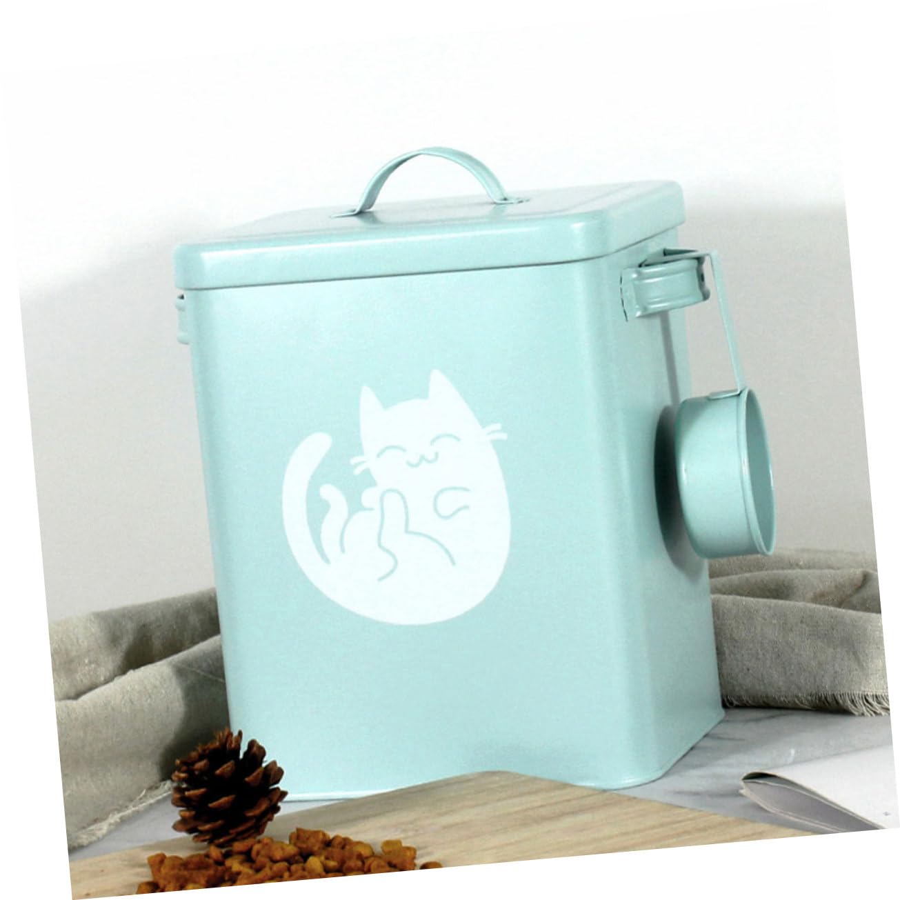 FRCOLOR 1juego Contenedor De Almacenamiento De Comida Para Mascotas Hermético y Sellado Diseño Estiloso Para Perros y Gatos