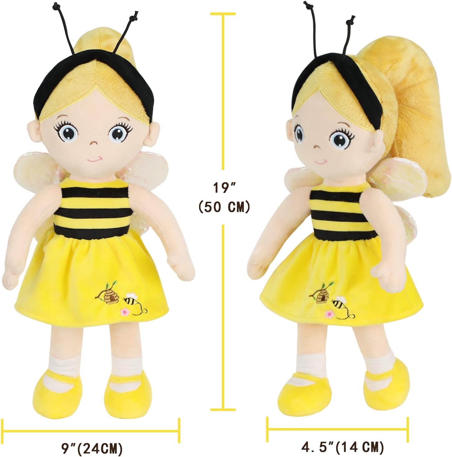 JUSTQUNSEEN Baby Doll, 50cm Soft Baby Doll for Infants, Rag Doll for