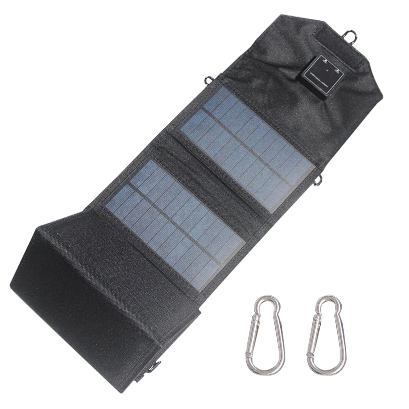 Solar-Ladegerät, faltbar, 120 W, für Handy, wasserdichter Akku mit zwei USB-Anschlüssen, für Reisen, Outdoor, , Camping, Wandern