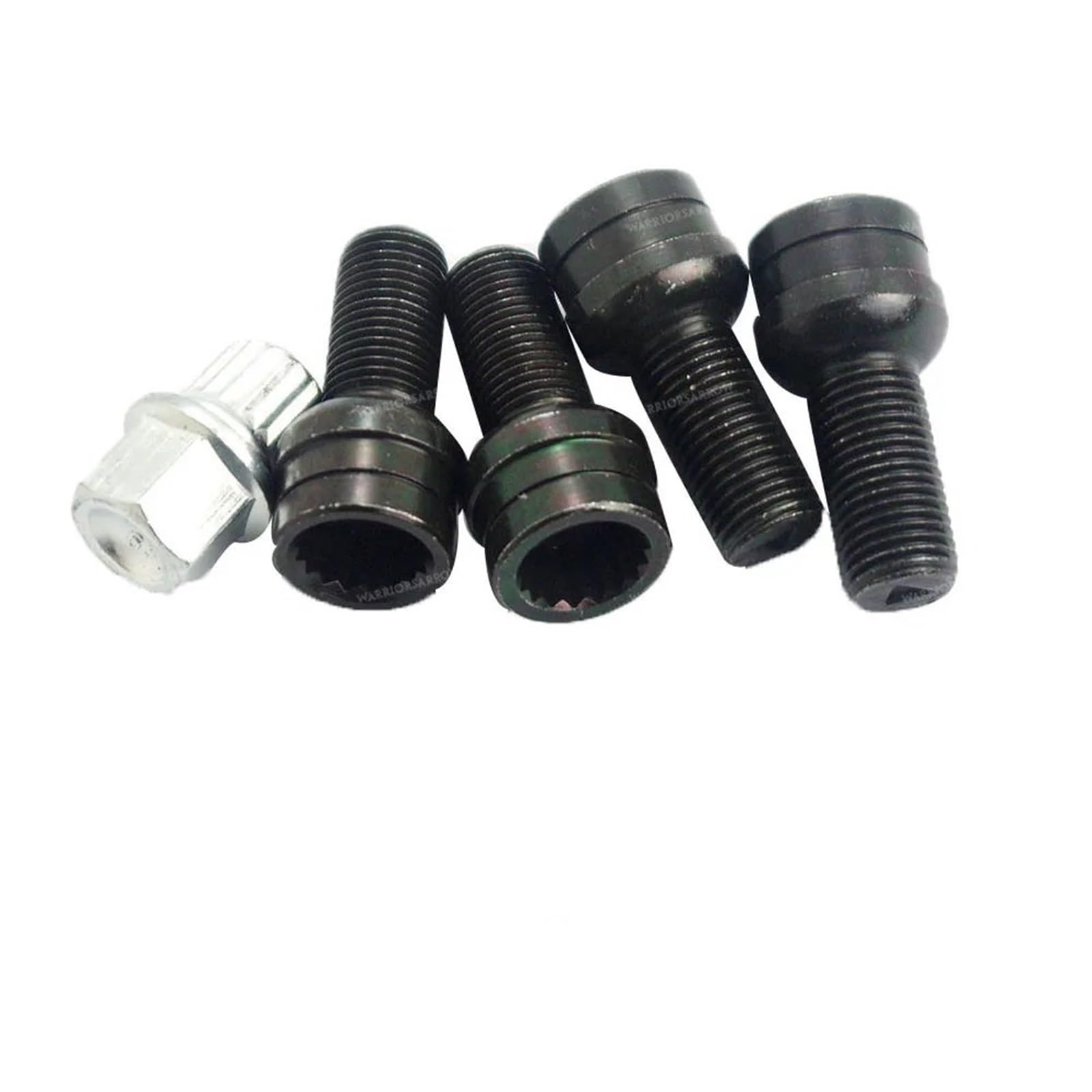 Radschrauben Kompatibel mit A4 A6 A8 für TT 5 Stück Radschrauben Sicherungsmuttern Schlüsseladapter 17 Zähne OE 8D0601139F 006