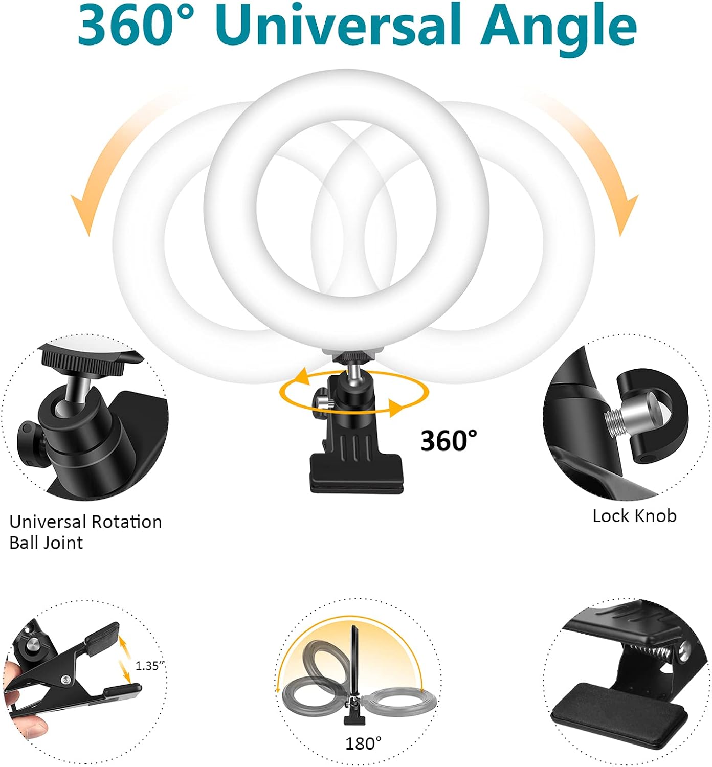 🛒 Flash Sale Video Conference Lighting,6.3 Selfie Ring Light with Clamp Mount for Video Conferencing,Webcam Light with 3 Light Modes&6 Level Dimmable for Laptop/PC Monitor/Desk/Bed/Office/Makeup/YouTube/TIK Tok Best Promo Video Conference Lighting,6.3 Selfie Ring Light with Clamp Mount for Video Conferencing,Webcam Light with 3 Light Modes&6 Level Dimmable for Laptop/PC Monitor/Desk/Bed/Office/Makeup/YouTube/TIK Tok