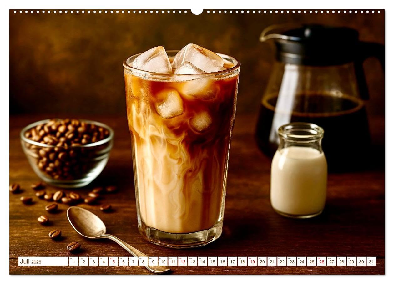 Heißer Kaffee (hochwertiger Premium Wandkalender 2026 DIN A2 quer), Kunstdruck in Hochglanz: Kaffee ist Kult, Leidenschaft und Genuss (CALVENDO Lifestyle)