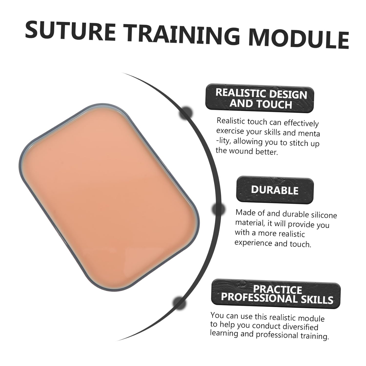 Training Tool Knotting Practice Simulation Skin Suturing Pad for Student Use Realistic Skin Simulation for Training and Practice