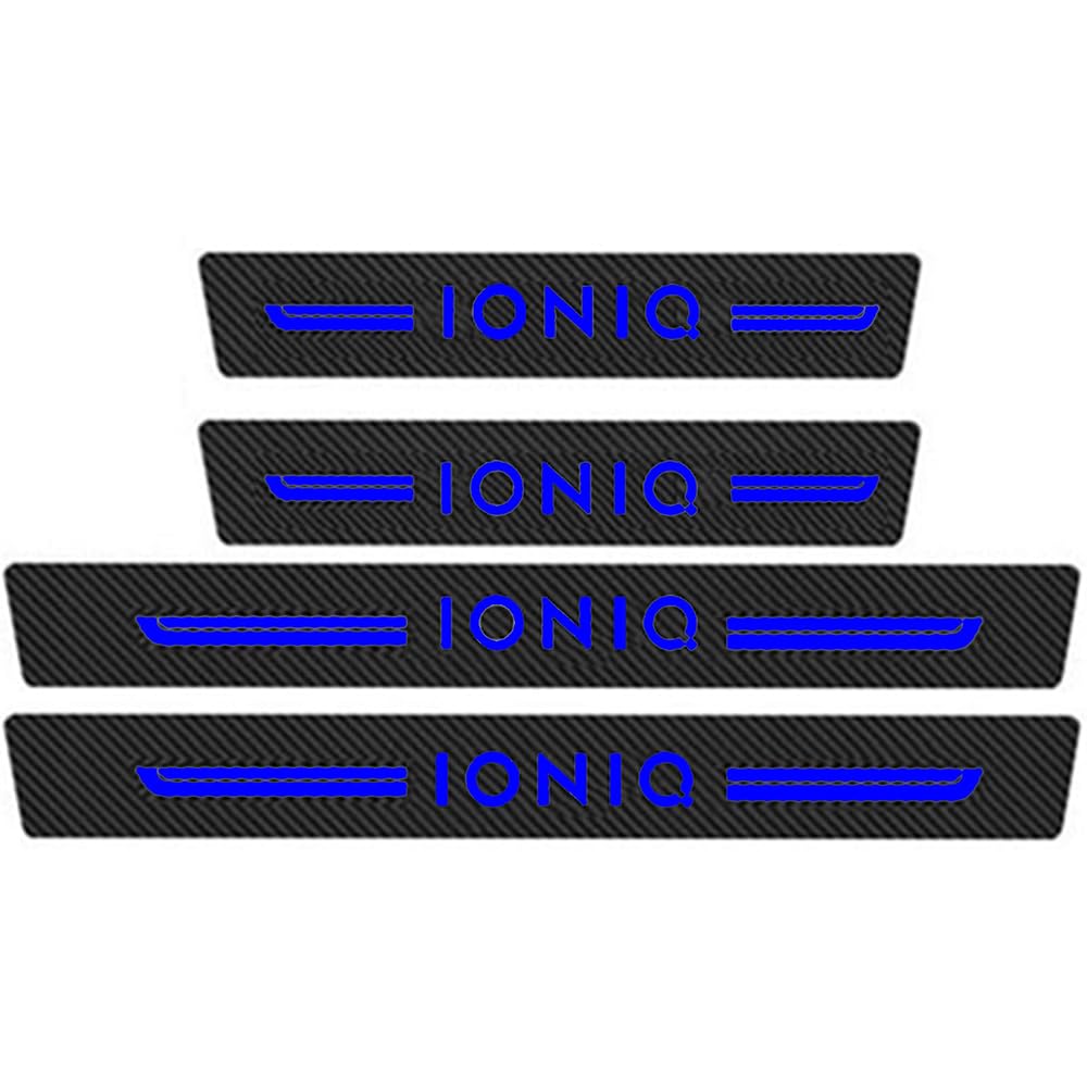Sdyayfge C 4Pcs Kick Plates Ar Door Sill Protector,For Hyundai Ioniq