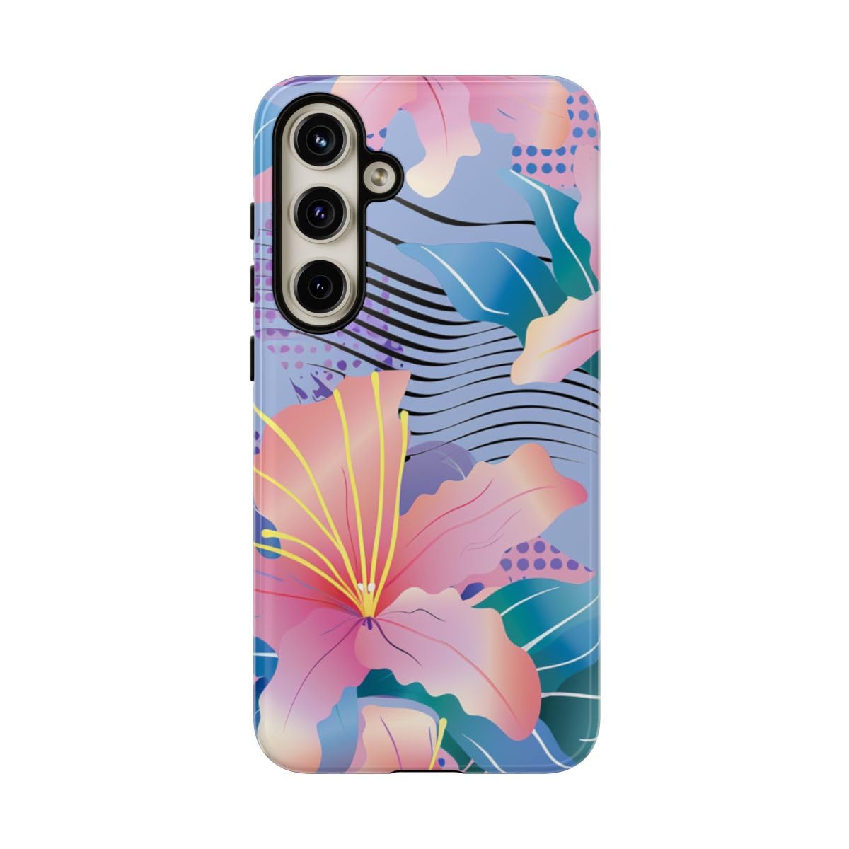 Coque Samsung S24 Plus rigide évite rayures motif rose - 5