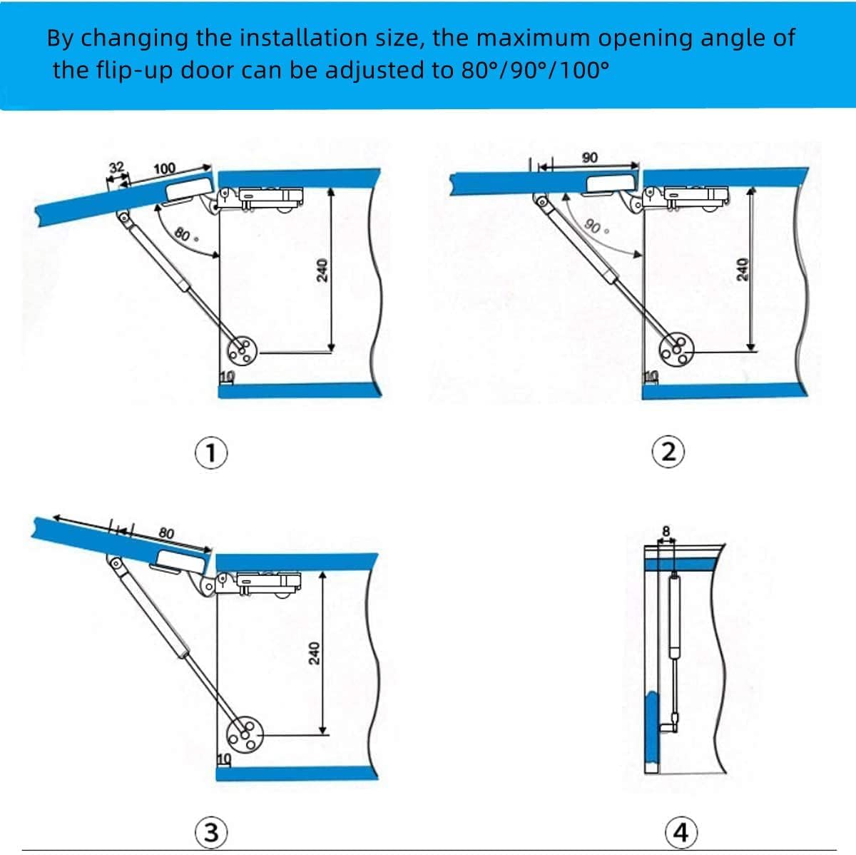 Gas Struts for Cabinets & Drawers - FREE SHIPPING -5