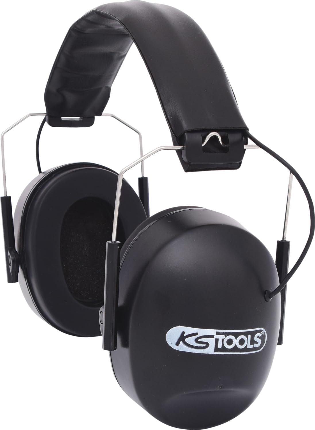 KS Tools 310.0135 Cuffia Antirumore Elettronica con Archetto - Nera, 85 Db