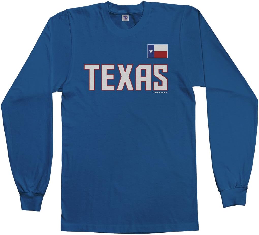 Threadrock Men's Texas Long Sleeve T-Shirt