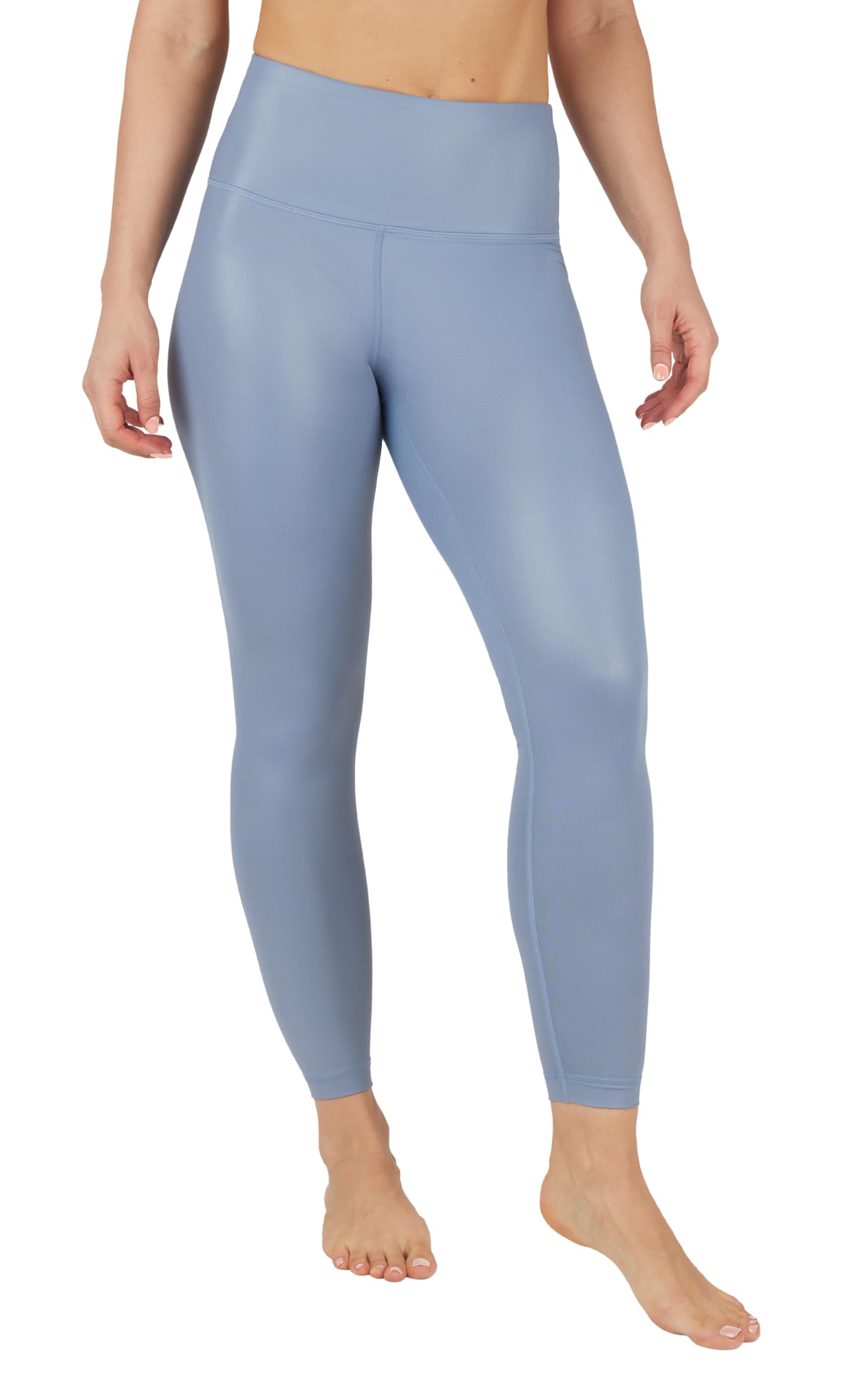 90 Degree By Reflex Womens Faux Leather Leggings Matte High Waisted High Shine Faux Leather Ankle Leggings