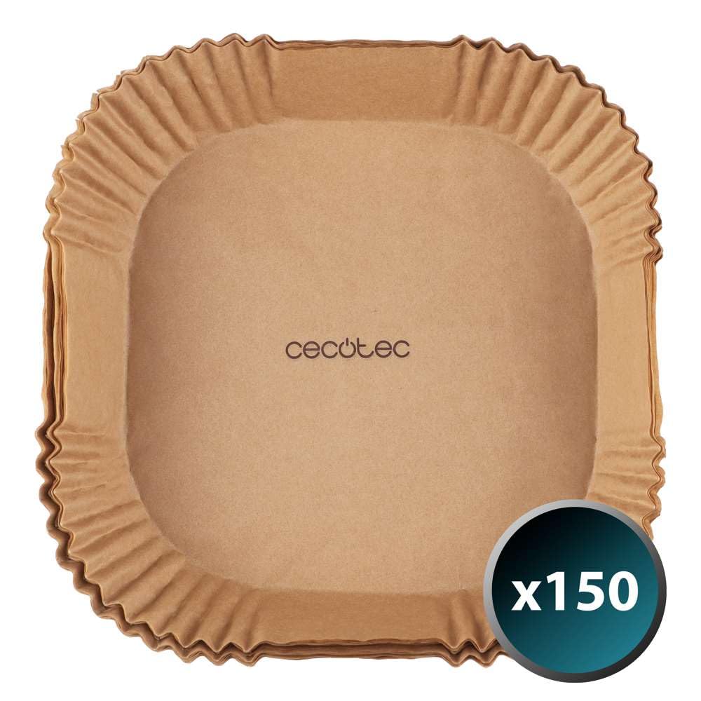 Cecotec Accesorios de Papel para Freidora de Aire sin Aceite Cecofry Paper Pack. Múltiples aplicaciones, 150 Piezas,. Material Seguro y Sostenible, Mejor limpieza, Fácil de Usar — view 2