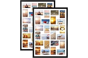 HORLIMER 2 Pack 4x6 Picture Frames Collage with 24 Openings