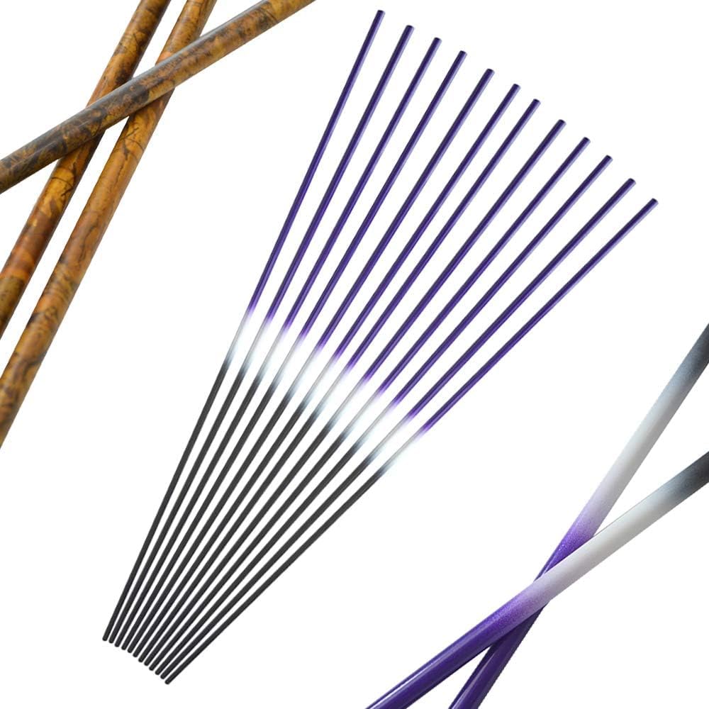SHARROW 30 Inch Archery Pure Carbon Arrows Shaft ID 6.2mm Spine 250 300 350 400 450 500 550 600 Arrows Shaft for DIY Compound Recurve Bows Hunting