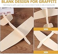 Vista 6 de 20 unidades de avión modelo de madera aviones de madera DIY Balsa kits de aviones de madera de juguete de madera avión artesanía para cumpleaños
