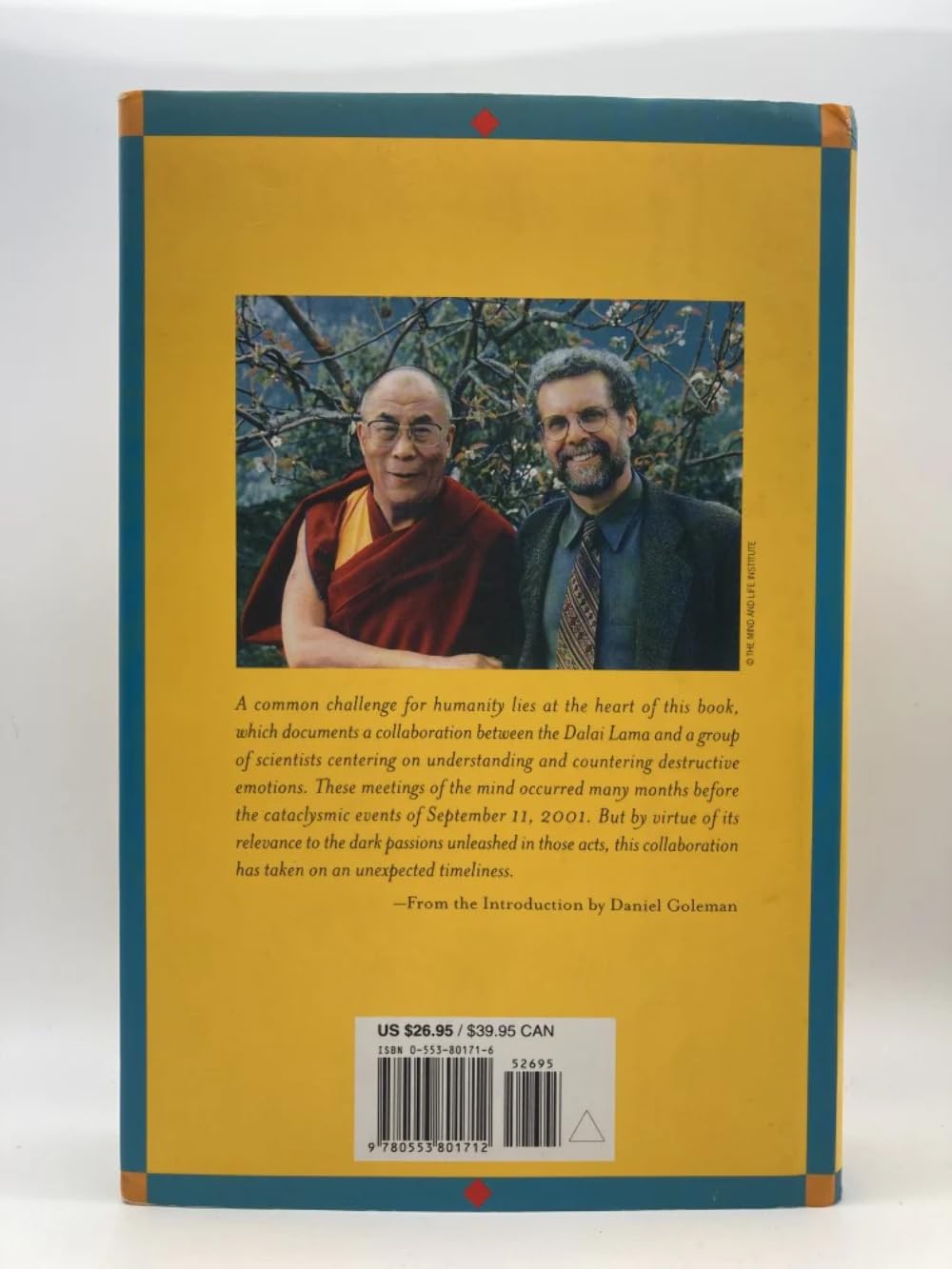 Destructive Emotions: A Scientific Dialogue with the Dalai Lama [Hardcover] Goleman, Daniel and Dalai Lama - PT02
