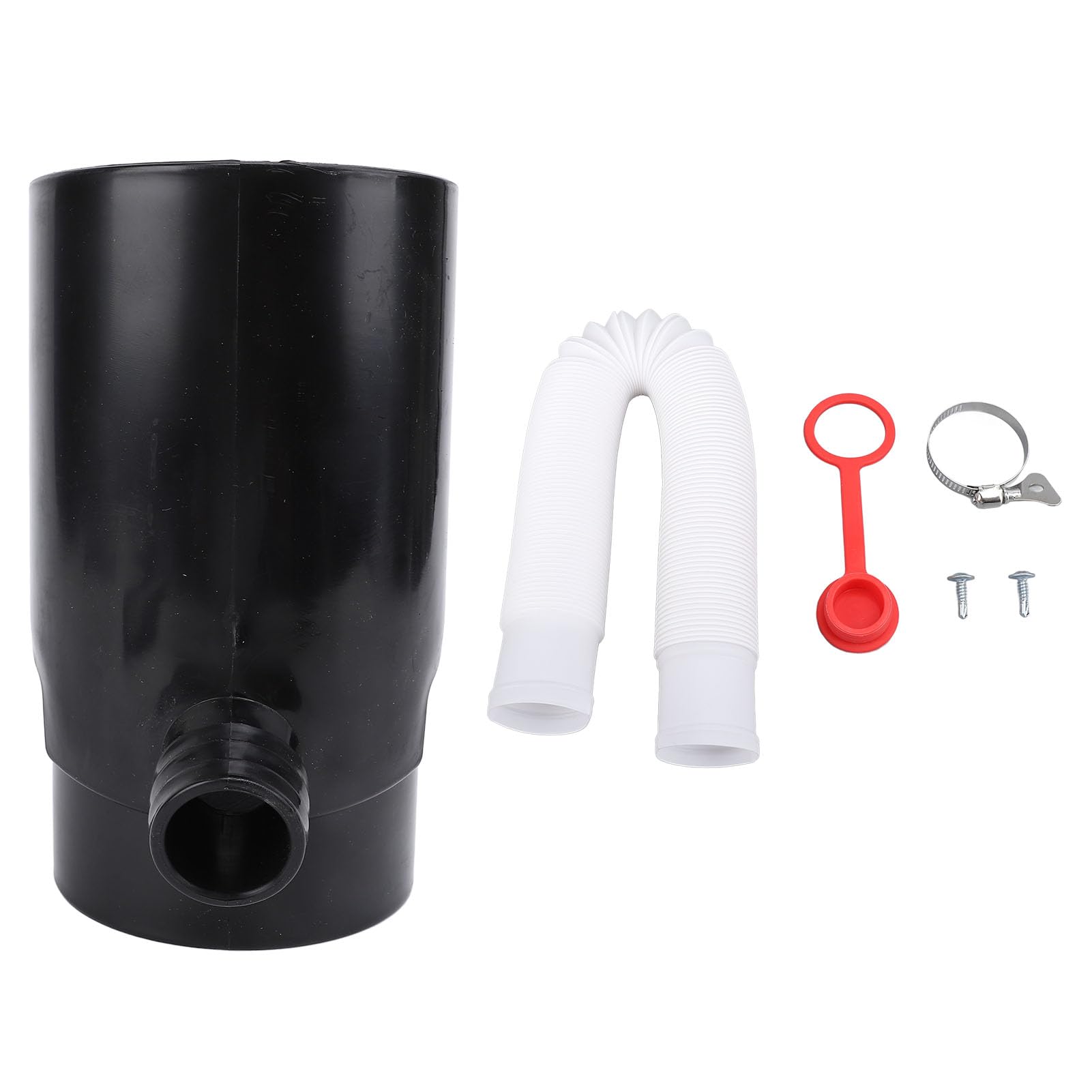 Système de dérivation d'eau de pluie rond de 10 cm avec tuyau kit complet