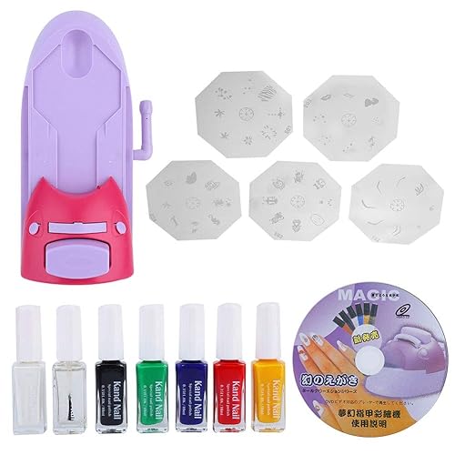 Miniatura 5 de Impresora de arte de uñas, kit de esmalte de impresión de dibujo para diseño de uñas, estampado de arte de uñas, impresora profesional de arte de
