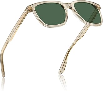 Retro Square Mens Sunglasses Polarised Eyewear 100% UV Protection for Driving Travel