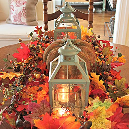 Haddiy Fake Fall Leaves,300 Pcs Faux Leaves Decoration Artificial Maple Leaves For Autumn Weddings Decorations And Fall Thanksgiving Décor #TOP5
