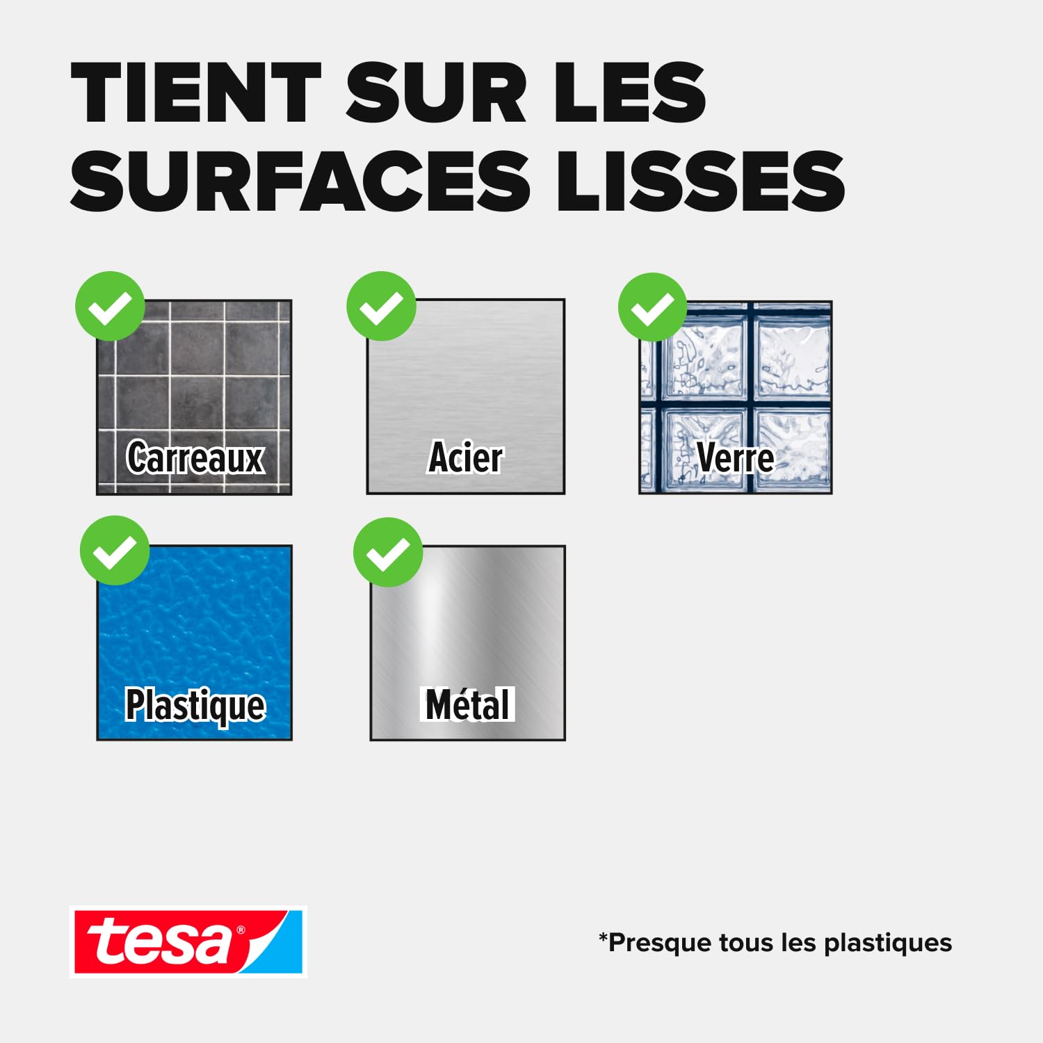 tesa Ruban Adhésif Double-Face de Montage Spécial Miroirs 1,5 m x 1,9 cm Résistant Pièces Humides