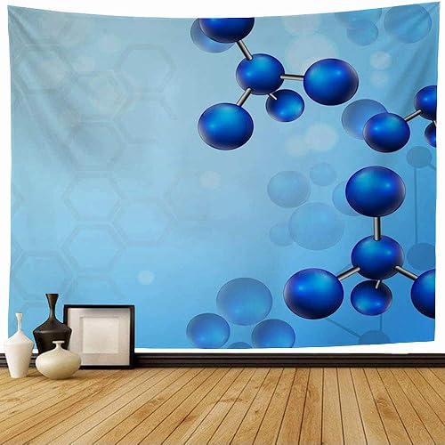 Staromem Tapestry Wall Hanging Blue Science Moleculer Rendering Healthcare Life Medical Molecular Structural Molecule Atomic Bio Vintage Tapestry Staromem Tapestry Wall Hanging Blue Science Moleculer Rendering Healthcare Life Medical Molecular Structural Molecule Atomic Bio Vintage Tapestry