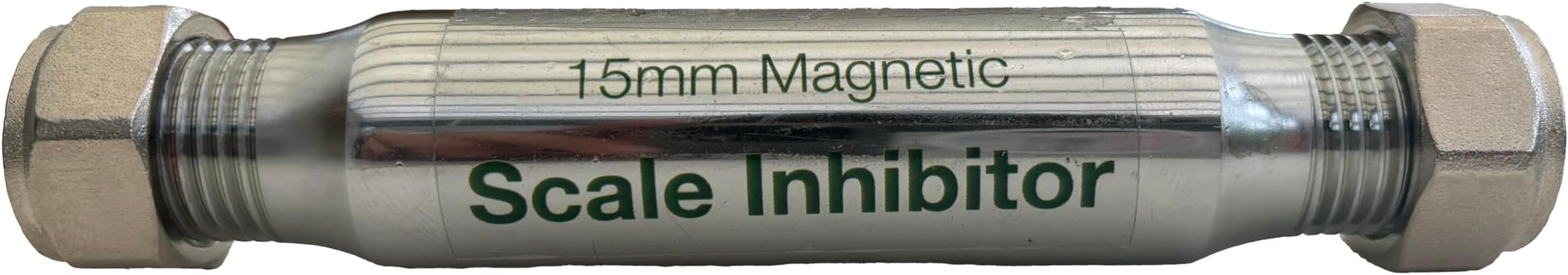 PlumbEZ WRAS Water Softener Scale Inhibitor - 15mm compression Limescale Filter - Inline Water Softener and Magnetic Water Conditioner - Protects Boiler - Lifetime Guarantee