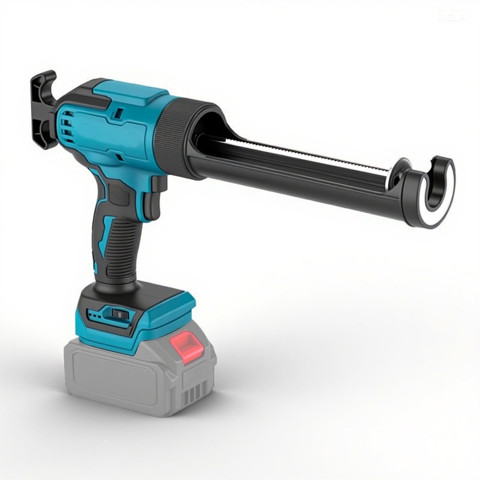 Akku Kartuschenpresse,Ersatz für Makita 18V Akku, 300ml Elektrische Silikonpistole, 6 Geschwindigkeiten, LED Licht, Anti-Tropf-System für Dichtstoff, Montagearbeiten (Ohne Akkus)