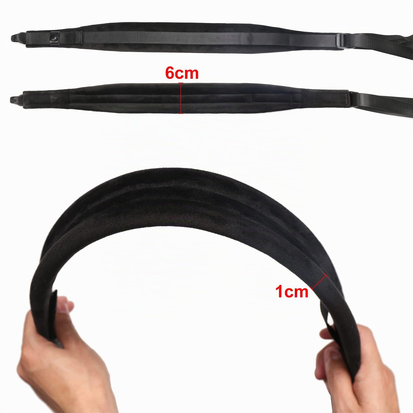 Rayzm Correas de acordeón, Correas ajustables para cinturones de hombro para acordeones, 6cm de ancho * 1cm de grosor Terciopelo súper suave para jugar cómodamente