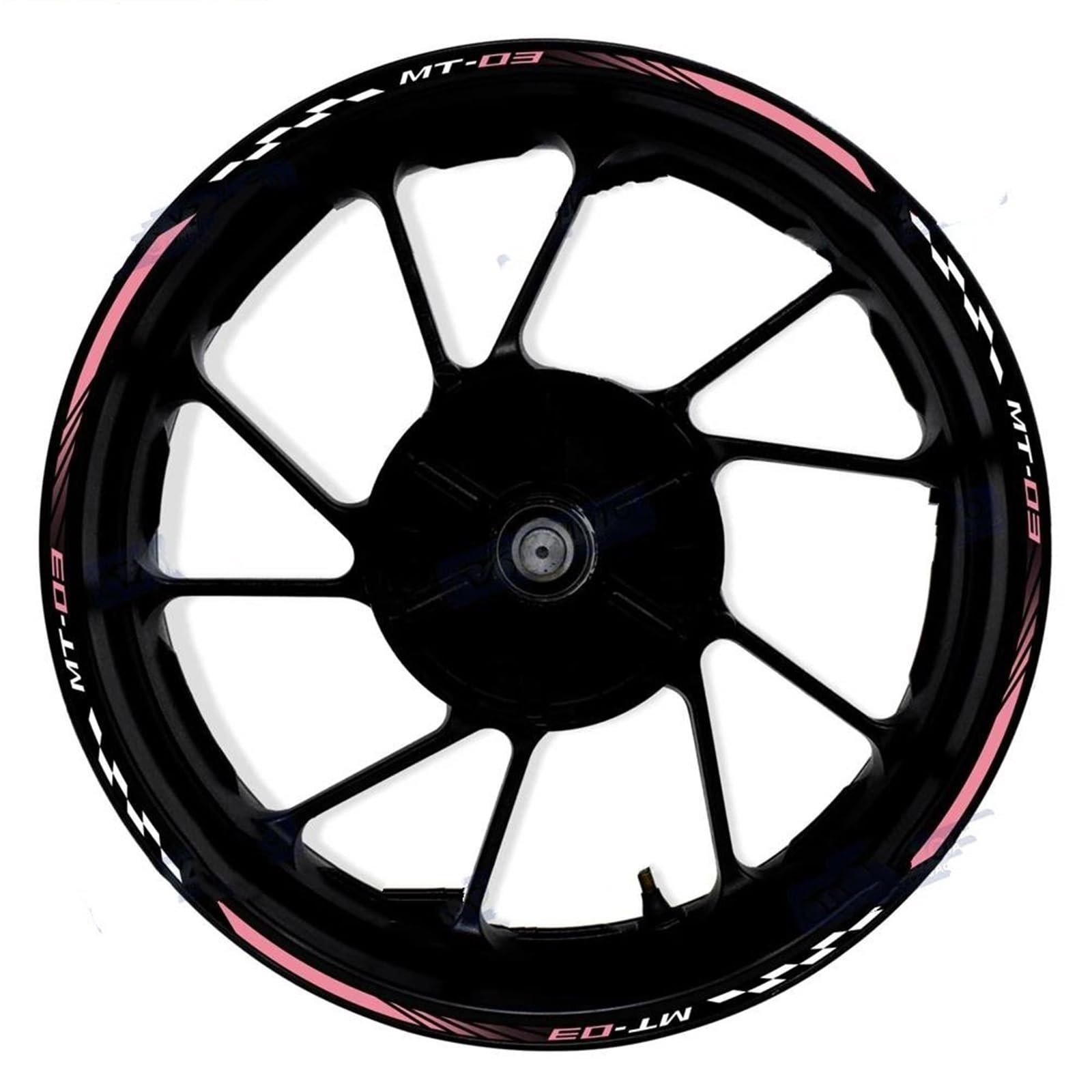 Motorcycle Accessories Reflective Rim Stripe Stickers Edge 1 Set for Yamaha MT-03 MT03(Style 19)