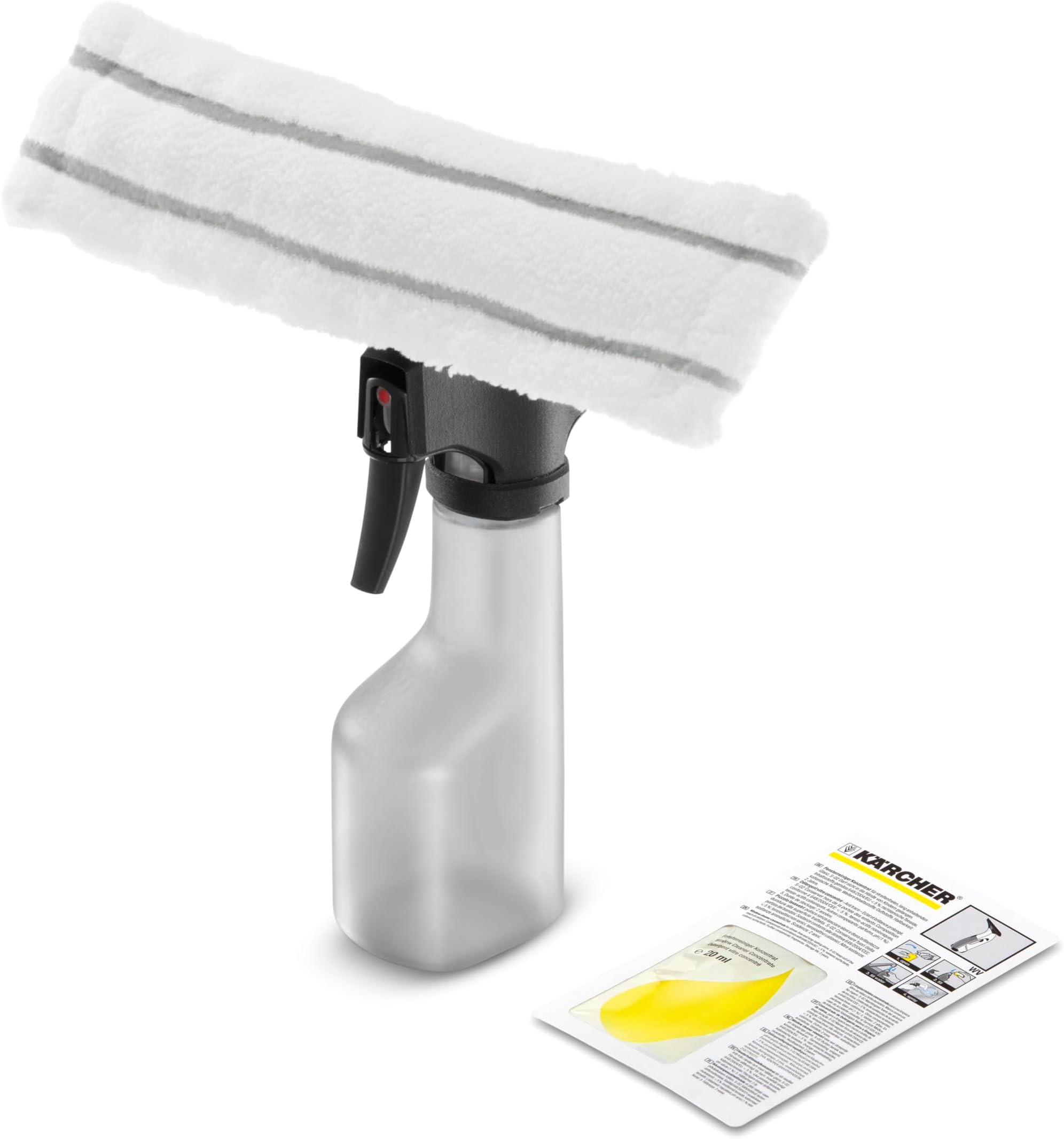 Window Cleaner Tool, Spray Bottle, Replacement Part for Kacher Window Vacs - with Microfiber Pad (for Indoor use)