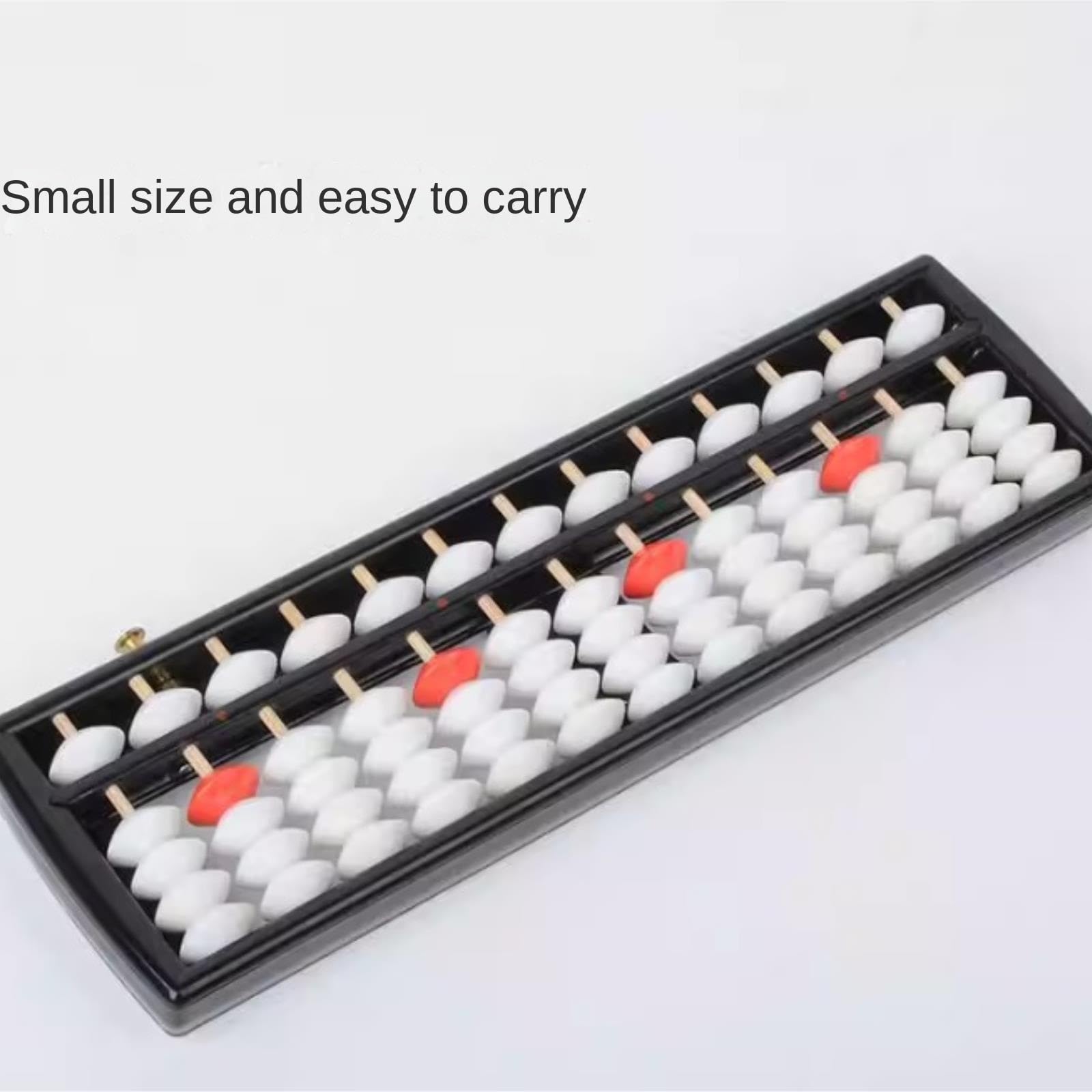 Abakus Abakus, Mathematik-Lernhilfe, Pädagogisches Mathematik-Lernhilfe-Angebot Mit Reset-Taste, 13 Reihen, 5 Perlen, Kunststoff-Abakus Rechenrahmen(Black)