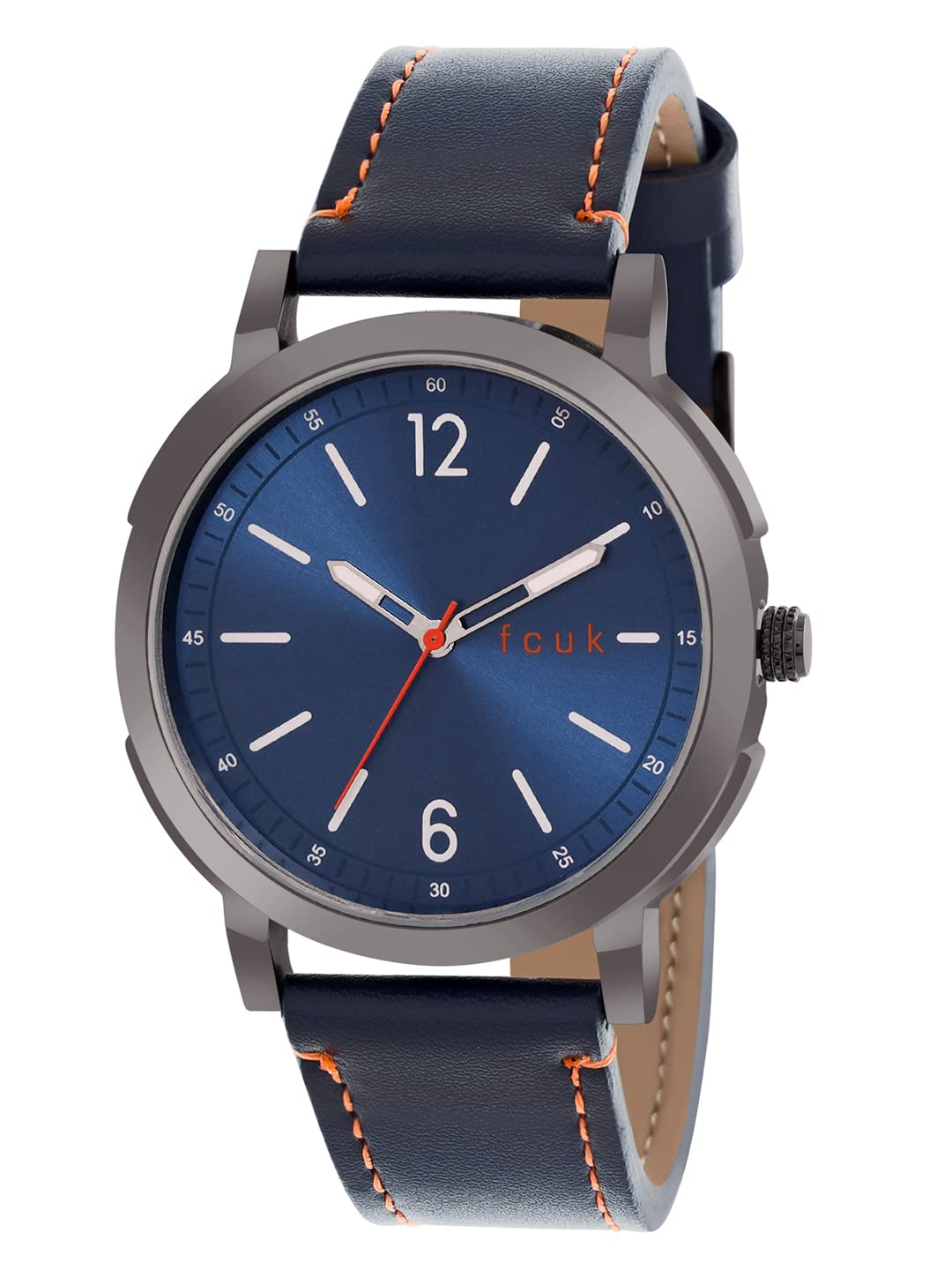 FCUK Leather Analog Blue Dial Mens Watch-Fk00010E (B0B6C2XBJF) Amazon Price History, Amazon Price Tracker