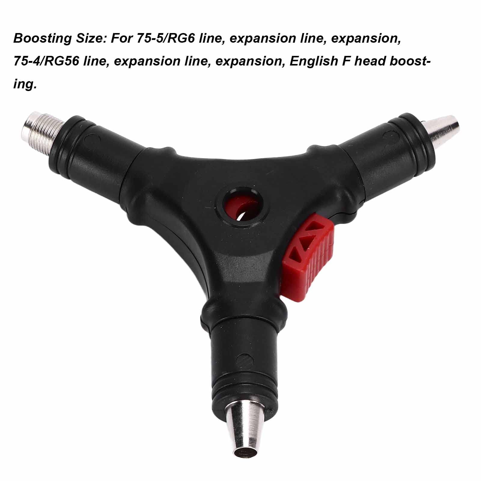 Yinhing 4 in 1 Coax Cable Stripper,English Wire Stripper Multifunction F Connector Wire Stripper Compression Tool for RG59 RG6 Coaxial Cable - Image 4