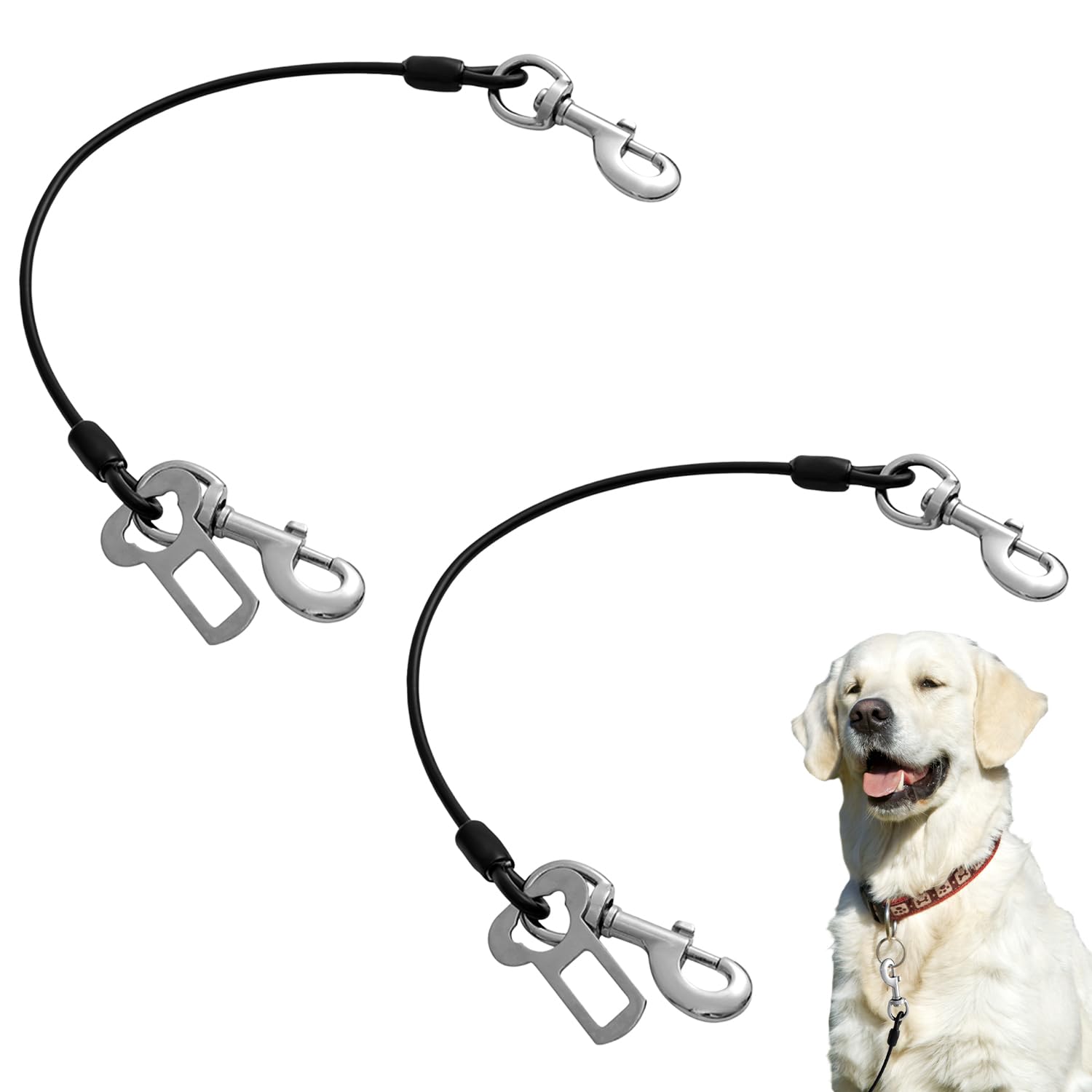 2 PCS Dog Seat Belts for Cars UK, Collars