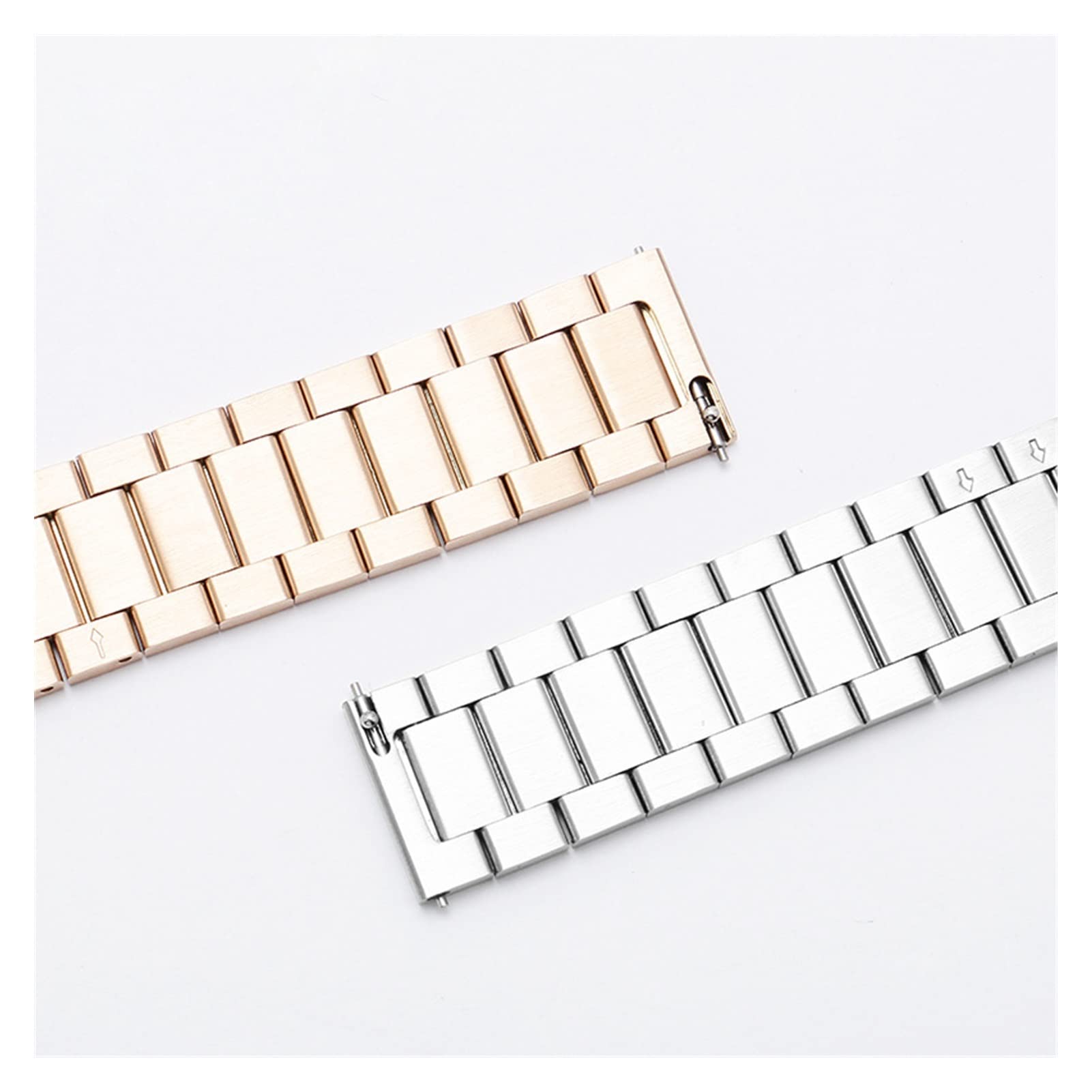 Correa de reloj, Correa de reloj, hebilla, correas acero inoxidable plateadas, 16mm, 18mm, 20mm, 22mm, correa Metal, relojes pulsera