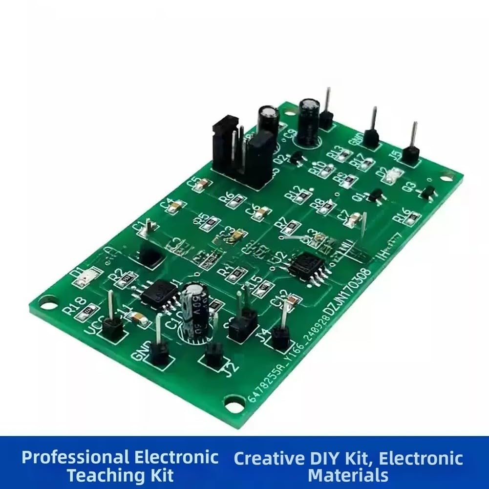 NE555 Kit di saldatura fai da te a forma d'onda, circuito di formazione elettronica, 7,4 x 3,9 cm, PCB verde, 6,5 V