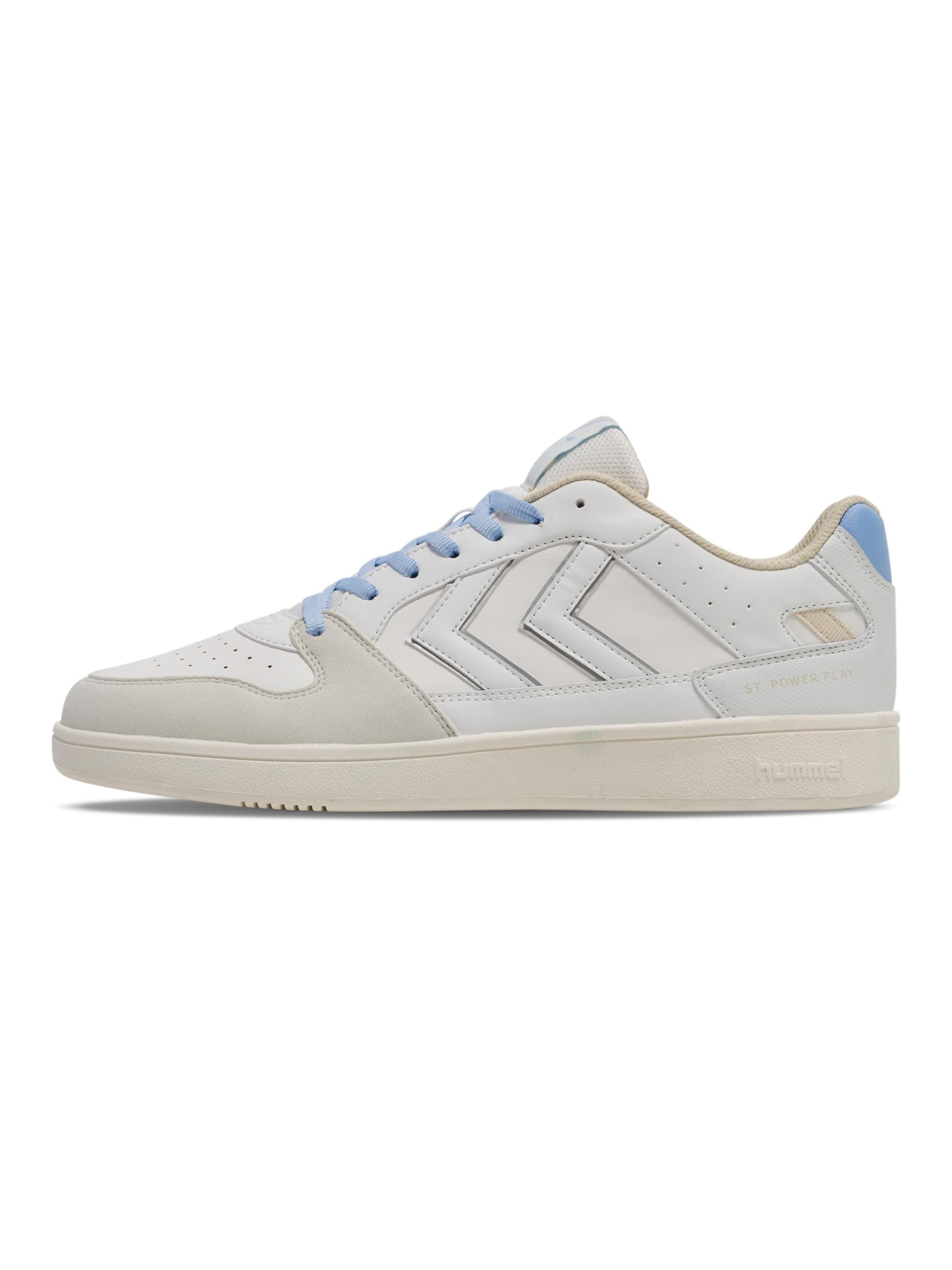 hummel Unisex ST. Power Play WM3 Trainers, White/Blue, 37 EU, White Blue, 5 UK