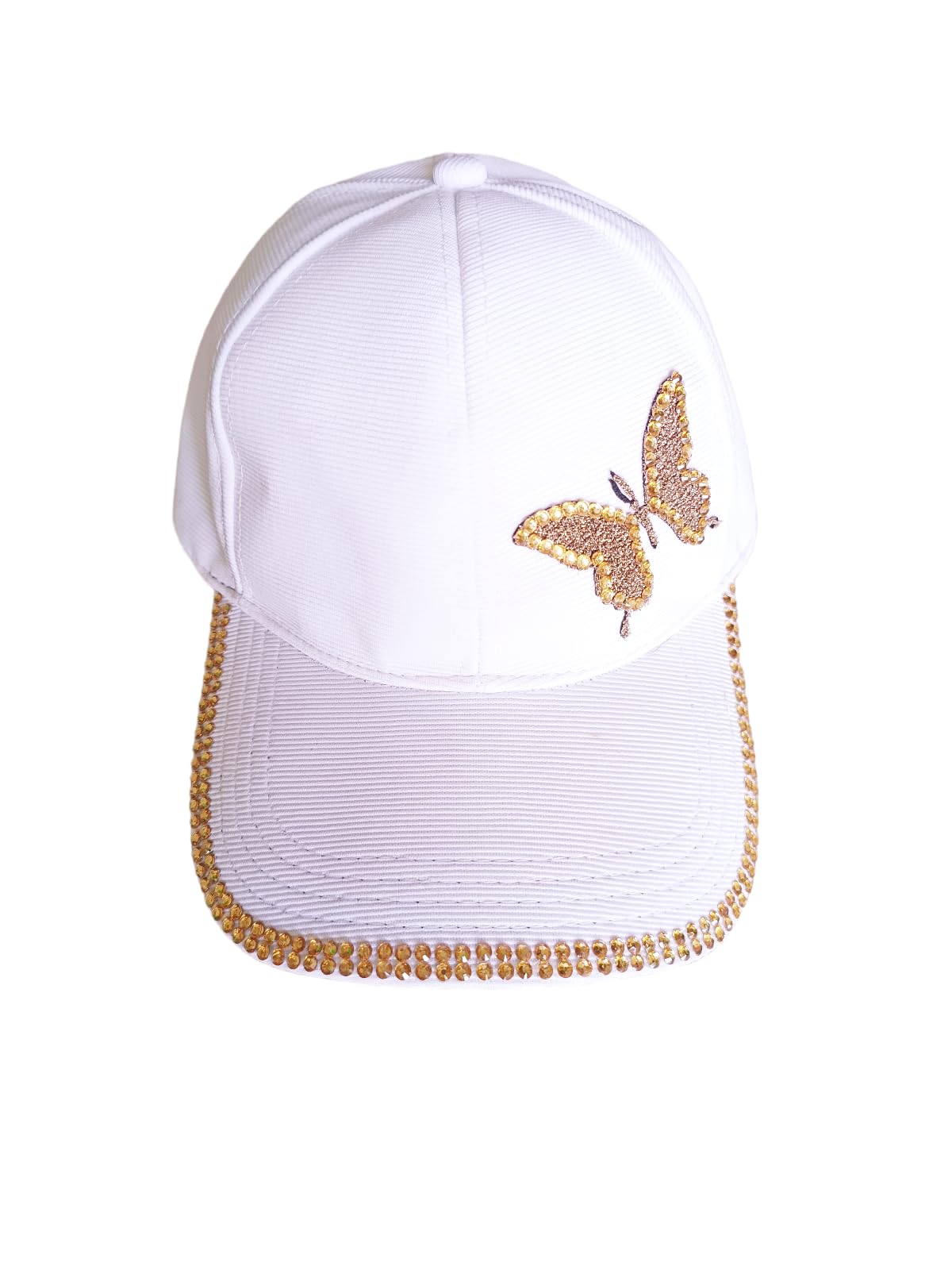 TrublizCap for Women - Butterfly Design Rhinestones Stylish Designer Hat, Trendy Party Cap - Women's Caps Collection