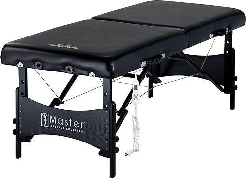 Miniatura 2 de Mesa de masaje portátil Galaxy Therma Top Master Massage de 30 pulgadas Pacakge Beauty Bed Built Black