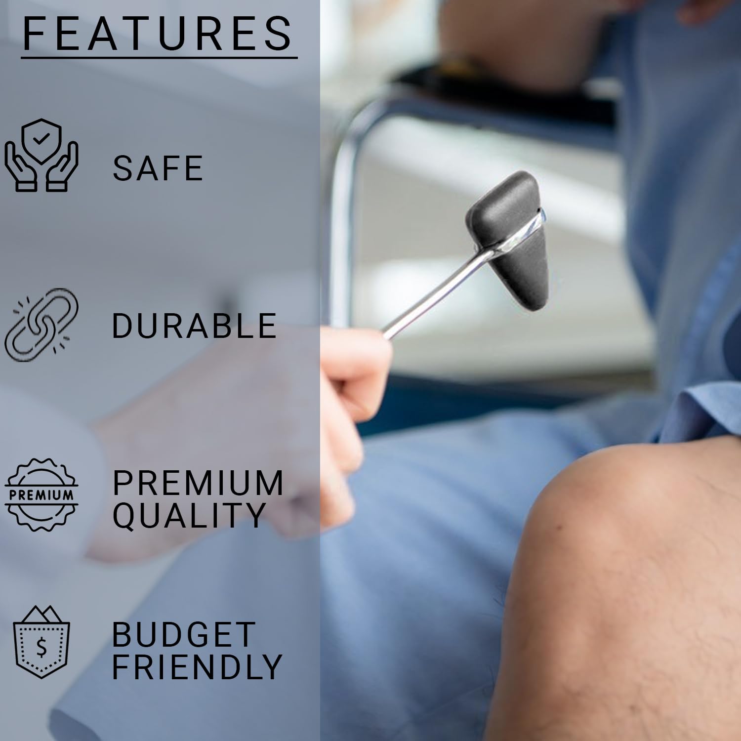 MCP Taylor Knee Hammer - Reflex Hammer for Doctors -6 MCP Taylor Knee Hammer - Reflex Hammer for Doctors -6
