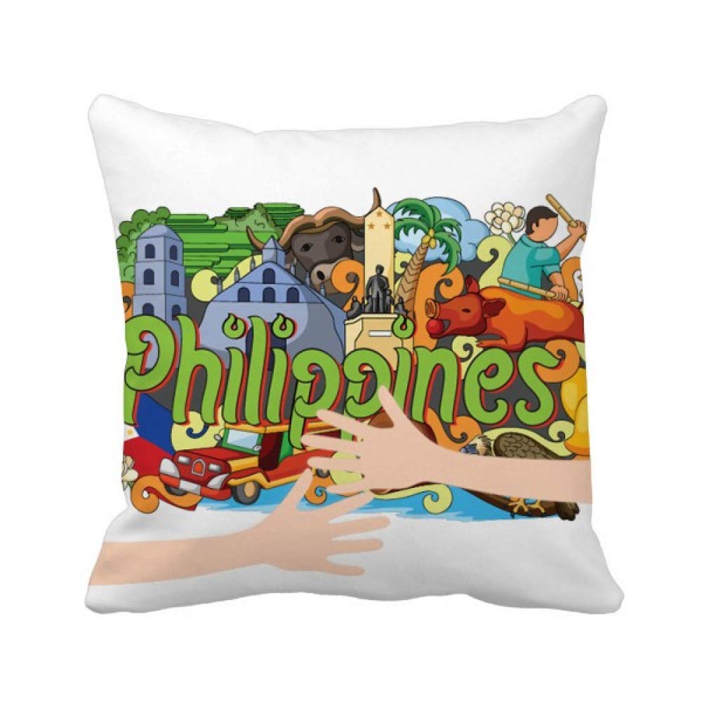 Coussin de Couvrir philippin pour un Salon Moderne au Style Graffiti Urbain
