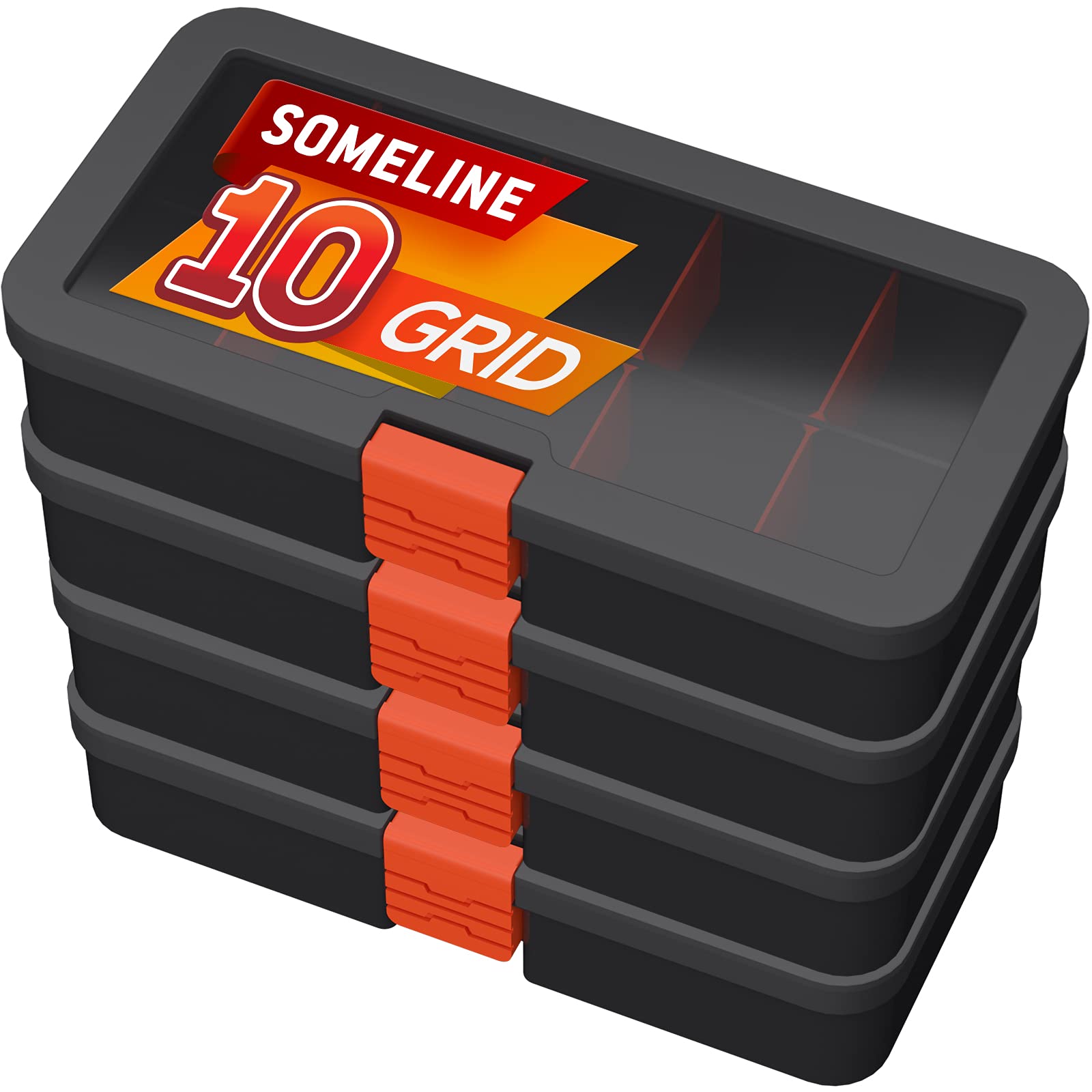 Buy SOMELINE Organizer Box Stackable Plastic Storage Box with