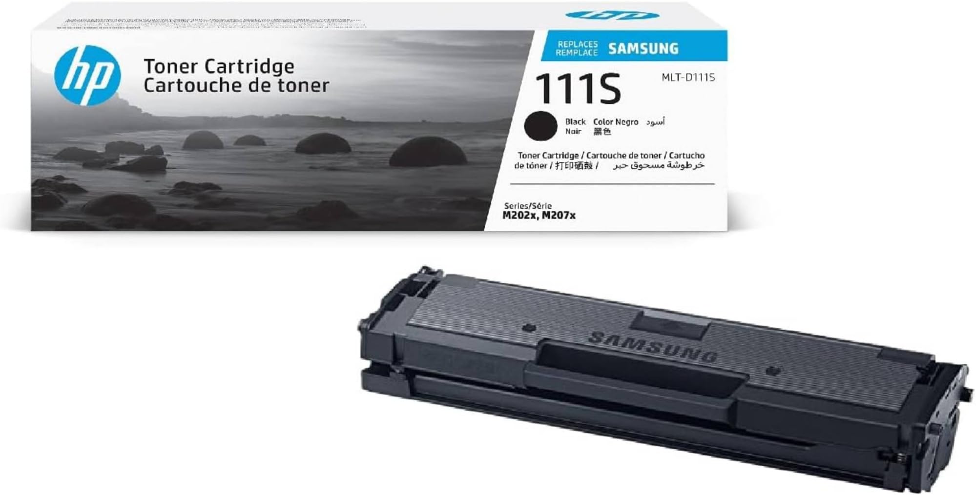 Samsung D111S SU810A, Cartuccia Toner Originale da 1000 Pagine, Compatibile con le Stampanti Samsung Laser Monocromatiche Xpress Serie M202x, M207x, Nero