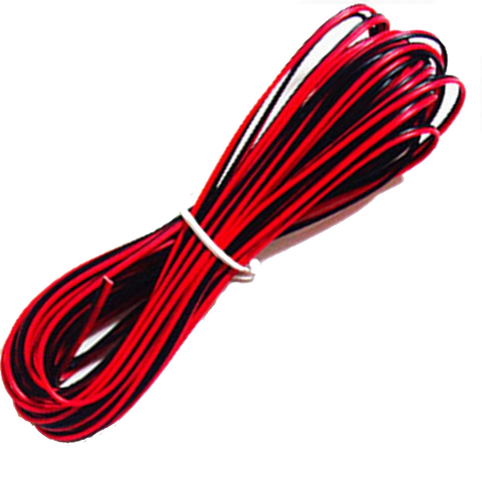 10 meters wire, 2 core black and red wire cable, extension cable for car LED light bar, suitable for 22AWG