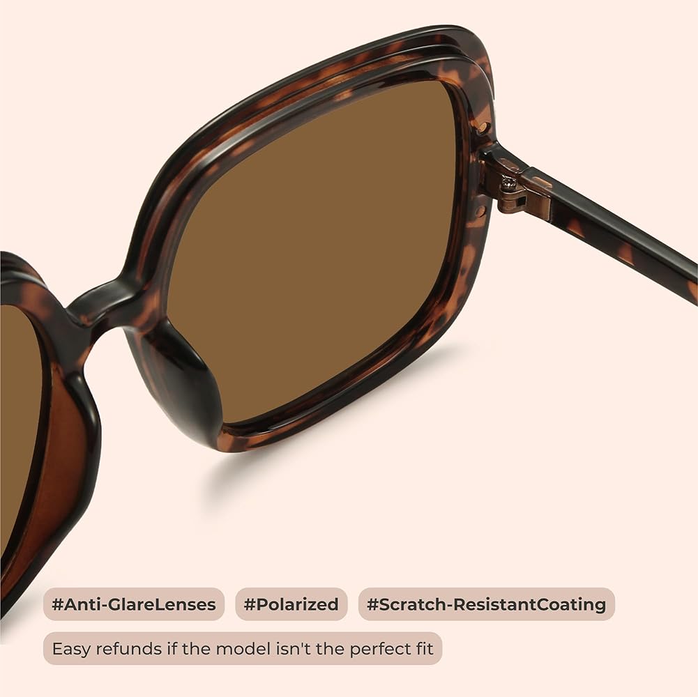 gebioMized SLEAK145 美品 Amazon.com: miyya Oversized Polarized Sunglasses Women, Trendy