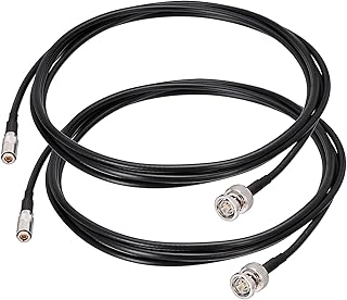 Superbat HD SDI Cable Blackmagic BNC Cable, DIN 1.0/2.3 to BNC Male Cable (Belden 1855A) - 7ft - for Blackmagic Video Assist Recorder Hyperdeck 4K Transmissions 2pcs